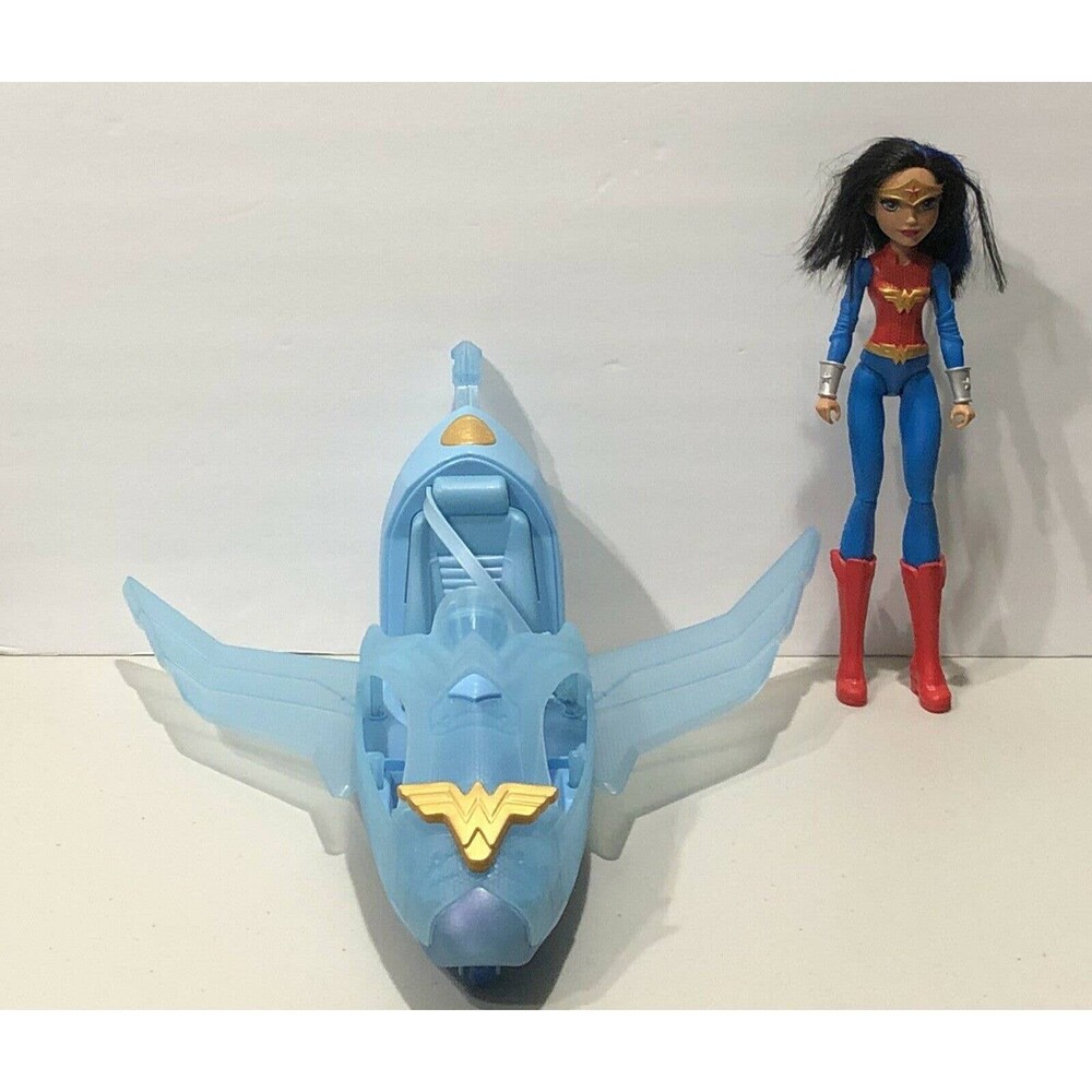 ❤️ Wonder Woman & Invisible Jet - DC Super Hero Airplane Playset